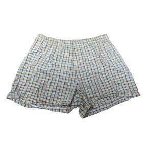 Stefano Basics Womens Plaid Lounge Shorts Size Medium